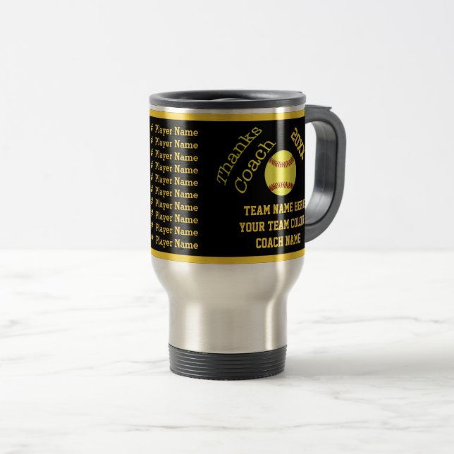 Negro oro taza conocida del coche del softball de (Anverso derecho)