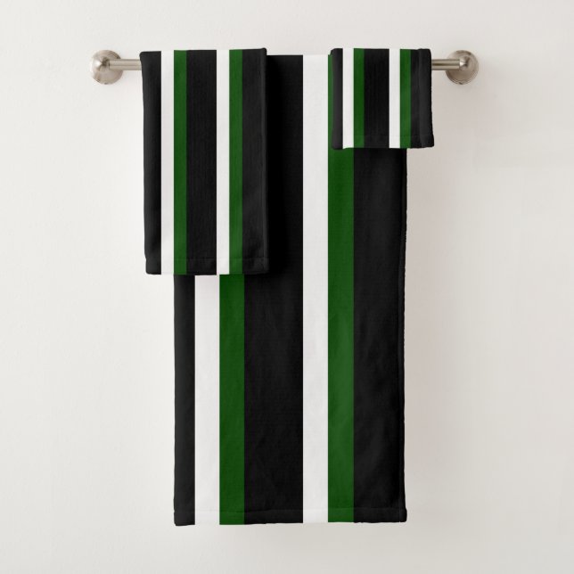 Negro Profundo Verde Blanco Rayado (In situ)