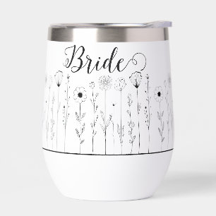 Negro simple y simple sobre la novia de los Doodle