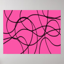 Negro sobre arte de cinta rosa