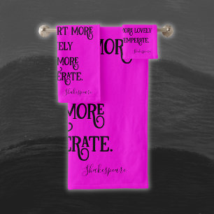 Negro sobre el Shakespeare Caliente Rosado Debería