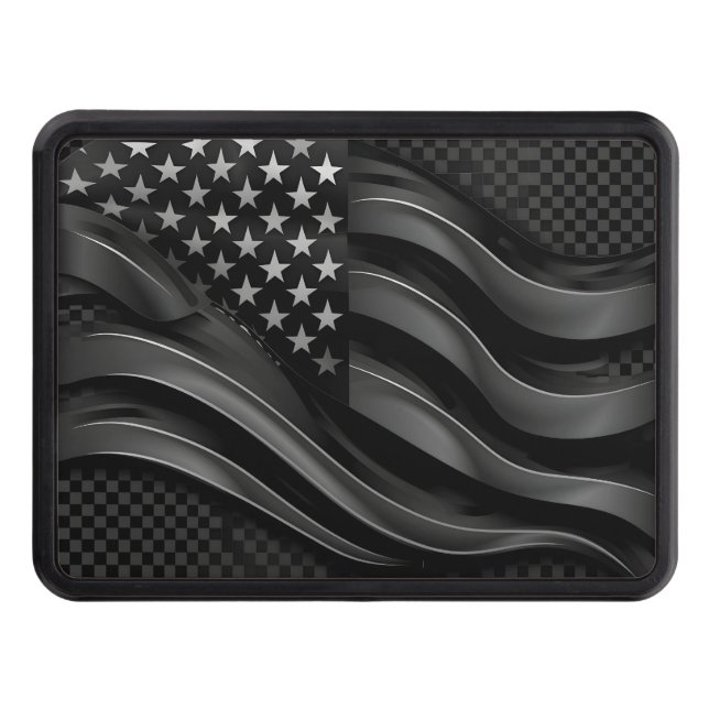 Negro sobre la cubierta negra de la bandera grabad (Anverso)