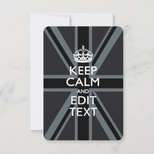 Negro sobre negro mantener la calma y tu gato de u