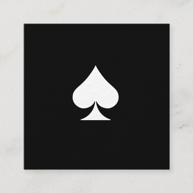 Negro superior de lujo de la tarjeta de visita de (Anverso)