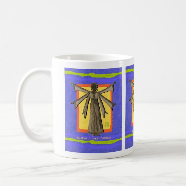 "Negro Vidas. Lo importante". Jarra (Izquierda)