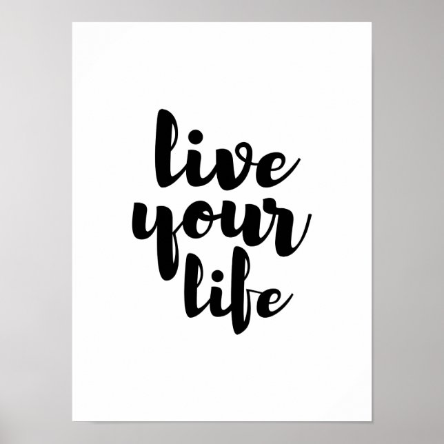 Negro vive su vida cita arte (Frente)
