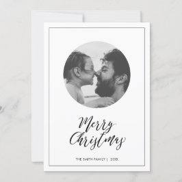 Negro y Blanco | Foto minimalista de Feliz Navidad