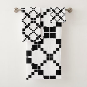 Negro y blanco, geométrico, sencillo, de moda