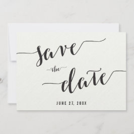 Negro Y Blanco Guardan Las Tarjetas De Invitación