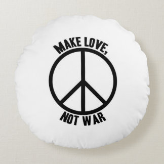 Negro y blanco redondos de la almohada