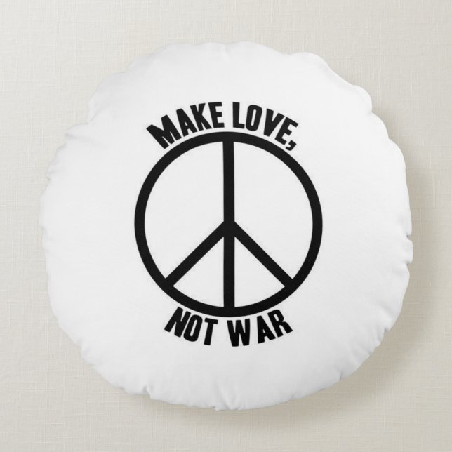 Negro y blanco redondos de la almohada (Anverso)