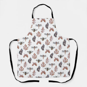 Negro y cobre sobre el delantal de impresión de la