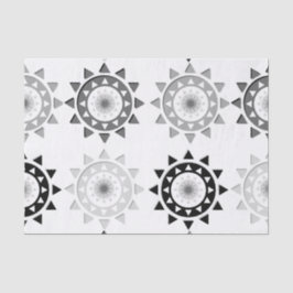 Negro y gris asolea el papel seda