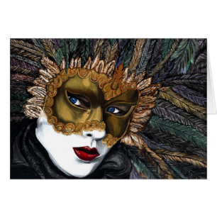 Negro y máscara del carnaval del oro por PSOVART