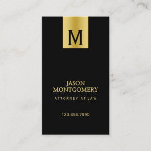 Negro y oro del diseño de la tarjeta de visita de