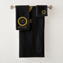 Negro y oro moderno y mínimo