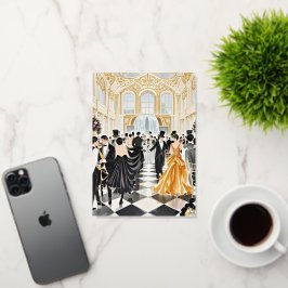 Negro y oro, rico lujo, estilo Moulin rouge