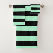 Negro y verde menta