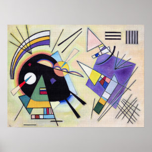 Negro y Violeta - Wassily Kandinsky Arte Moderno
