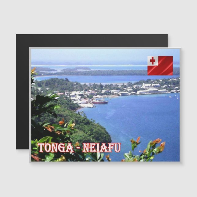 Neiafu - Tonga - Vista aérea - (Anverso/Reverso)