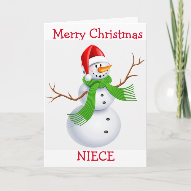 **NEICE** FEROSAS NAVIDAD DE LA TARJETA DE VACACIO (Anverso)