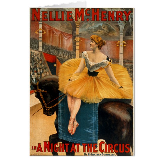 Nellie McHenry en una noche en el circo (Frente)