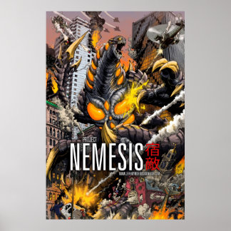 Némesis - Un Poster Kaiju - Arte por Matt Frank