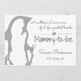 Nena Giraffe Mami Para Estar Embarazada Invitación