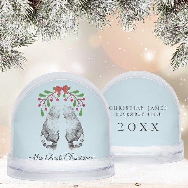 Nene First Christmas Photo Snow Globe (Subido por el creador)