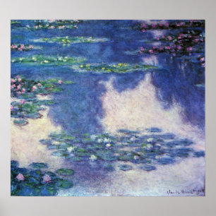 Nenúfares en estanque de Claude Monet, Arte Vintag