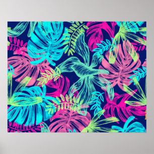 Neon, acuarela tropical, deja obras de arte