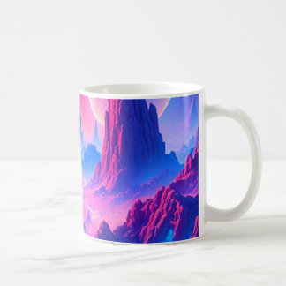 Neon Alien Planet Mug | Copa de Coffee Cosmico de 
