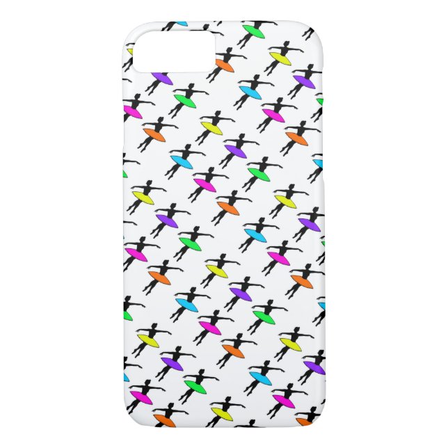 Neon Ballerina Ballet Tutu Dancer Dance Gift Funda (Reverso)