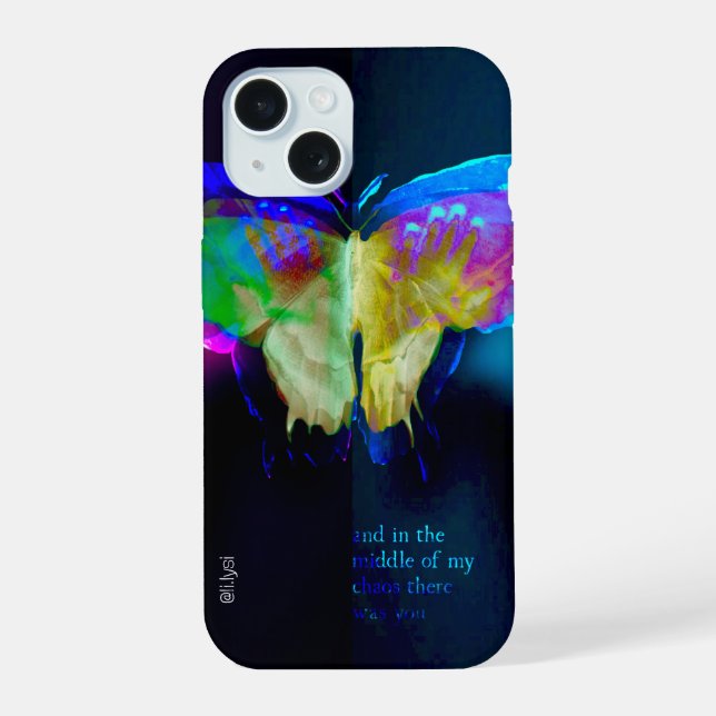 Neon Butterfly Funda (Reverso )