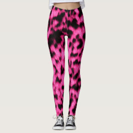 Neon caliente Chita rosa Rave Amor Leggings