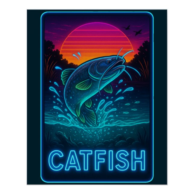 Neon Catfish Poster (Anverso)