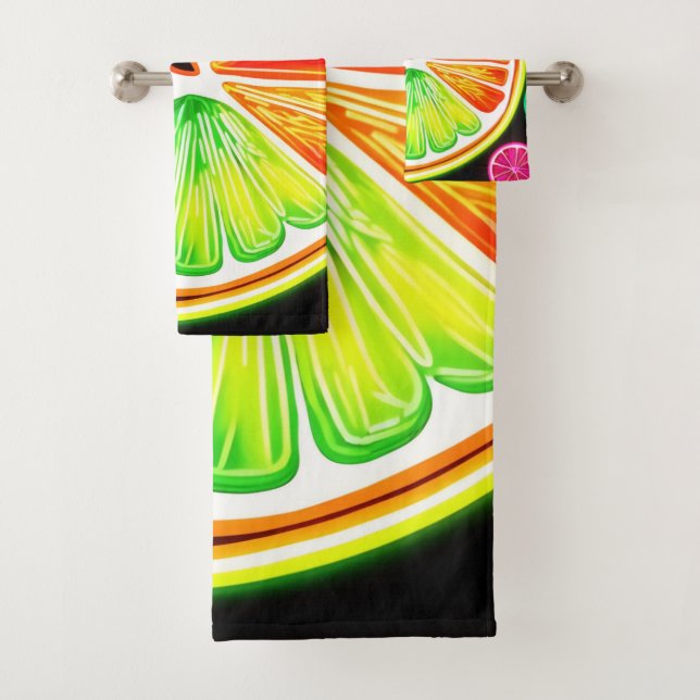 Neon Citrus Fruit Fiesta (In situ)