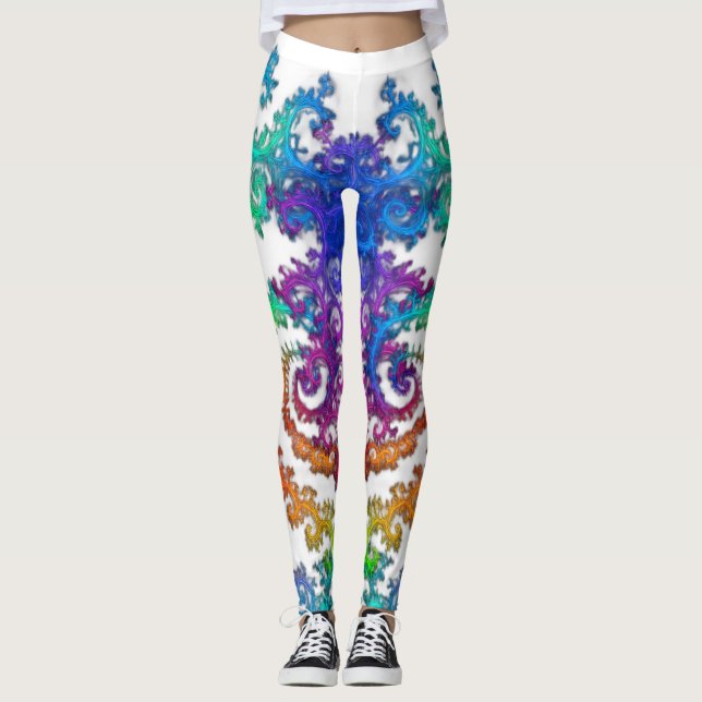 Neon Cosmos Spiral Leggings (Anverso)