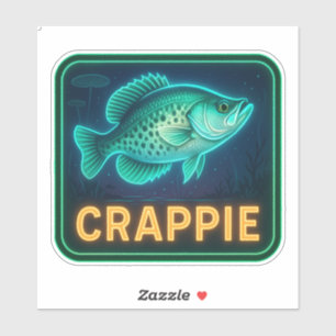 Neon CRAPPIE Pegatina