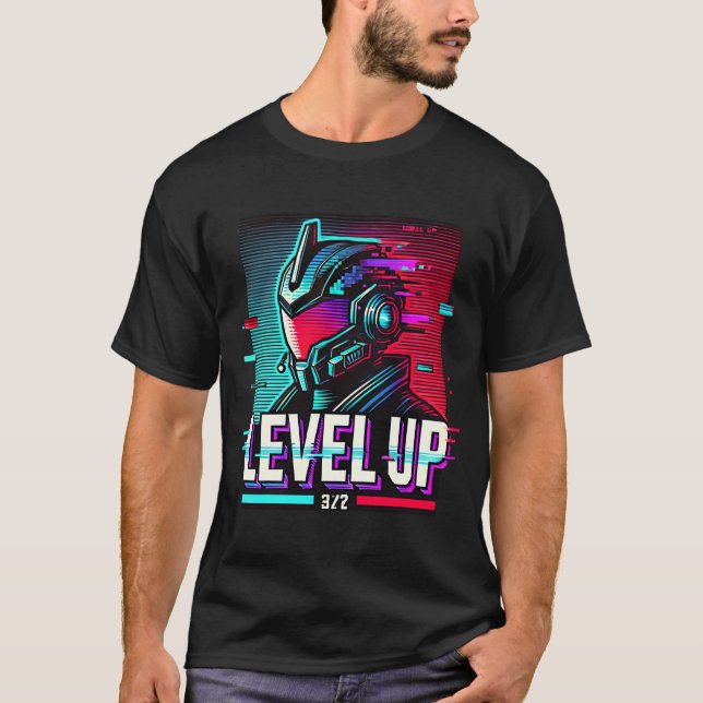 Neon de juego de azar de Cyberpunk con camiseta de (Anverso)