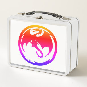 Neon Dragon White Lunbox