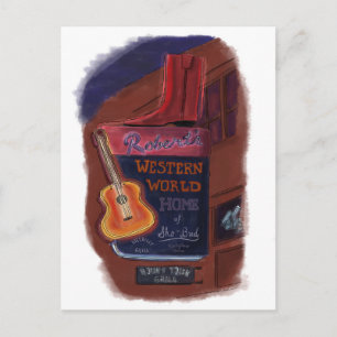 Neón en Broadway Nashville Tennessee - postal