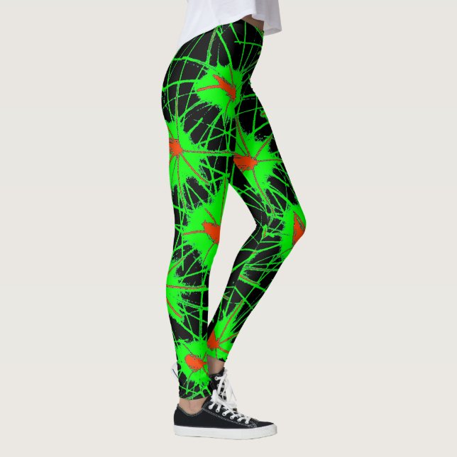 Neon Energy Web Leggings (Derecha)