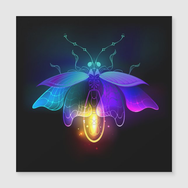 Neon Firefly en negro (Anverso)
