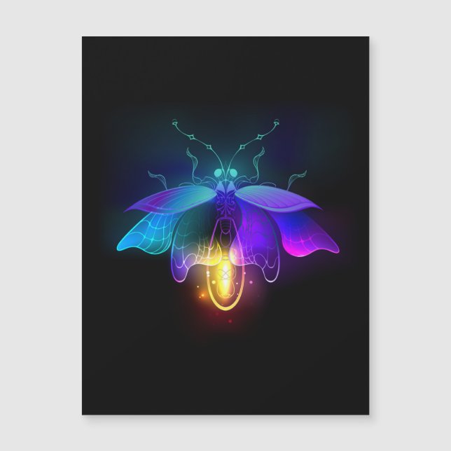 Neon Firefly en negro (Anverso)