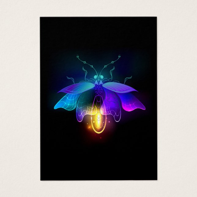 Neon Firefly en negro (Frente)