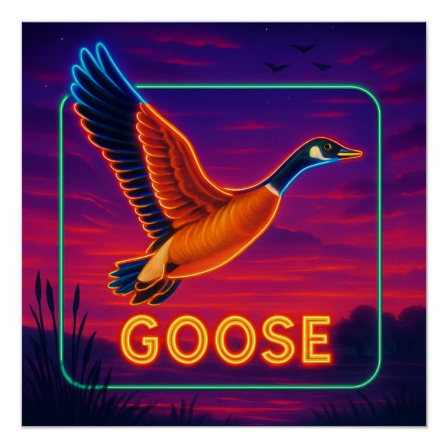 Neon Goose Poster (Anverso)