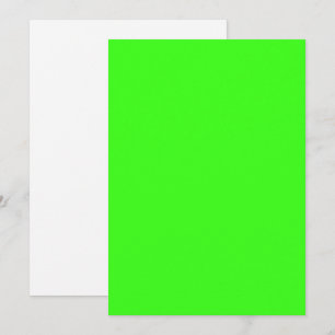 Neon Green Flat Guardar La Tarjeta De Fecha - Pers