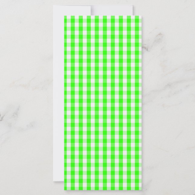 Neon Green Gingham Pattern de Shirley Taylor (Anverso)