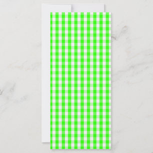Neon Green Gingham Pattern de Shirley Taylor